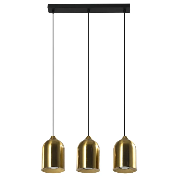 Lampa wisząca Nilo złota 3xGU10