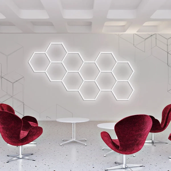 Plafon Geometric System 1 New biały LED 4000K IP44