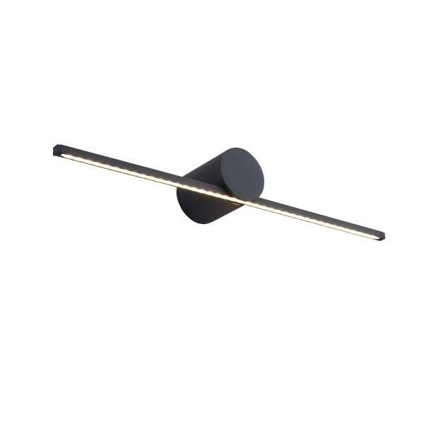 Kinkiet Modern Slim 40 cm czarny LED 3000K IP44