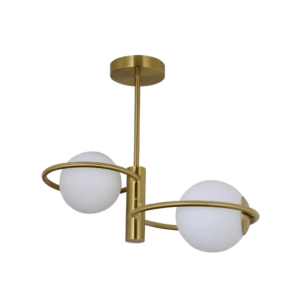 Lampa sufitowa Dorado ring złota 2xE14