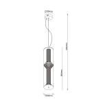 Lampa wisząca Aeris 2 transparentna LED 25W CCT