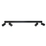 Plafon Perugia 4 czarny 4xGU10 + LED 18W CCT