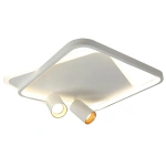 Plafon Parma 2 kwadratowy biały 2xGU10 + LED 36W CCT