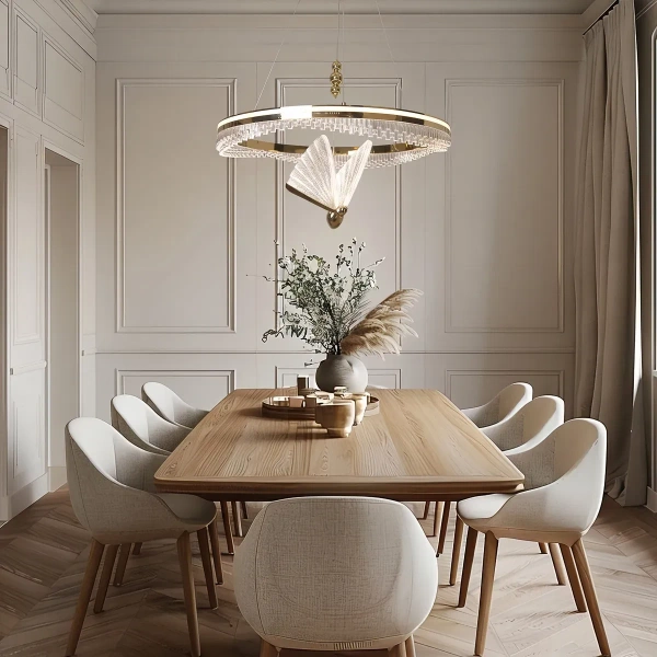 Lampa wisząca Marissa Cristal złota LED 48W CCT