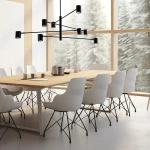 Lampa wisząca Snow 8 czarna 8xGU10