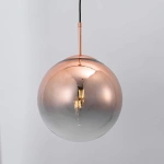 Lampa wisząca Palla duża miedziana 1xE27
