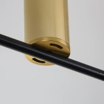 Lampa wisząca Arizona 4 czarno-złota 4xGU10