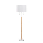 Lampa podłogowa Fogo biała 2xE27
