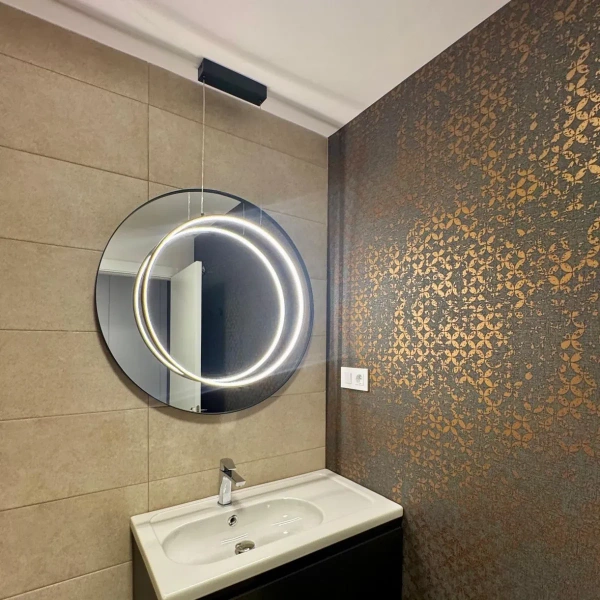 Lampa wisząca Mirror S czarna LED 35W 3000K IP44