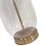 Lampa stołowa Amur transparentno-czarna 1xE27
