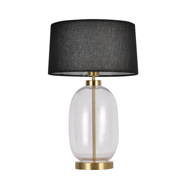 Lampa stołowa Amur transparentno-czarna 1xE27