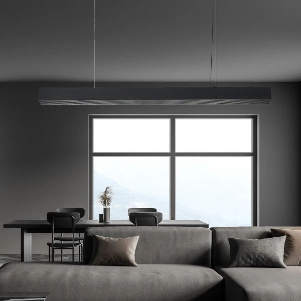 Lampa wisząca Mira L czarna LED 45W CCT