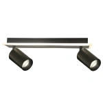 Spot sufitowy Parma 2 czarny 2xGU10 + LED 8W CCT