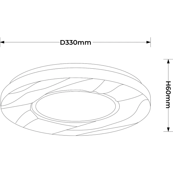 Plafon Tenaro 33 cm biały LED 16W 4000K