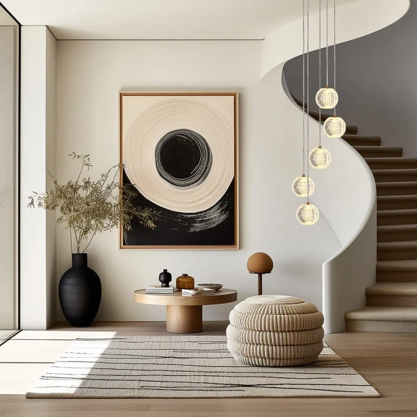 Lampa wisząca Brillant 5 złota LED CCT