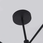 Lampa wisząca Snow 6 80 cm czarna 6xGU10