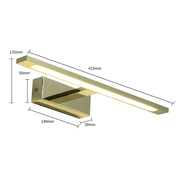 Kinkiet Isla 41 cm złoty LED CCT IP44