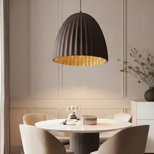 Lampa wisząca Elva 50 cm kawowa 1xE27