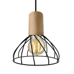 Lampa wisząca Moderno mała czarno-brązowa 1xGU10
