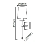 Kinkiet Casoli chromowany 1xE14