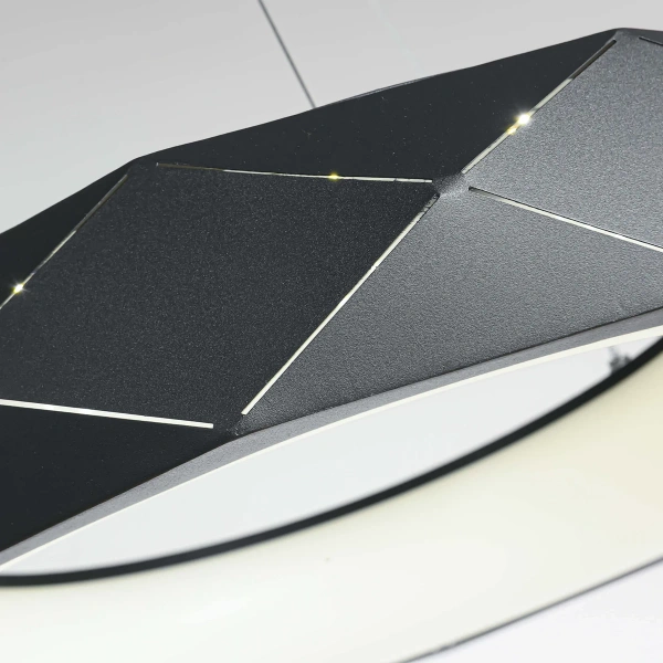 Lampa wisząca Reus czarna LED 4000K