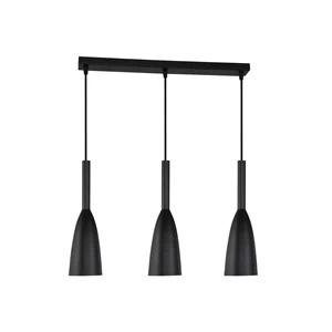 Lampa wisząca Solin 3 listwa 50 cm czarna 3xE27