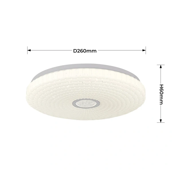 Plafon Solaro 26 cm biały LED 12W 4000K