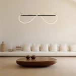 Lampa wisząca Meleca M czarna LED 36W CCT