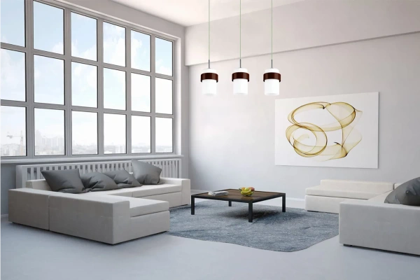 Lampa wisząca Miele 1 brązowa