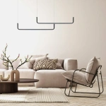 Lampa wisząca Malawi Tuya Smart czarna LED 20W CCT