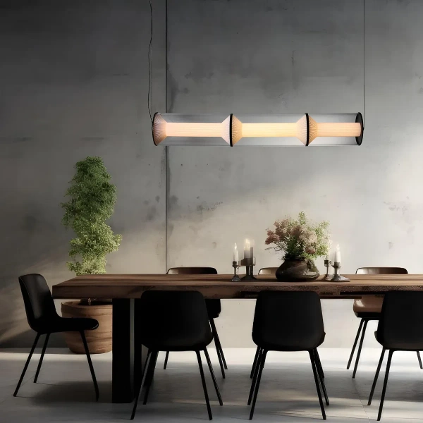 Lampa wisząca Aeris 3 listwa transparentna LED 40W CCT