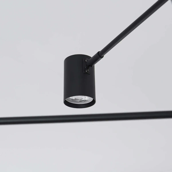 Lampa wisząca Snow 6 80 cm czarna 6xGU10