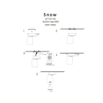 Spot sufitowy Snow 1 czarny 1xGU10