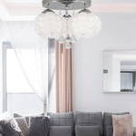 Plafon Sada 3 srebrno-biały 3xE14 + LED
