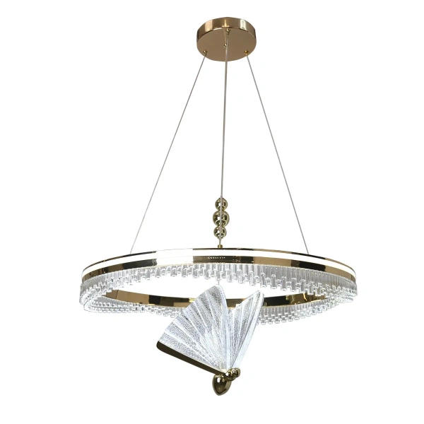 Lampa wisząca Marissa Cristal złota LED 48W CCT