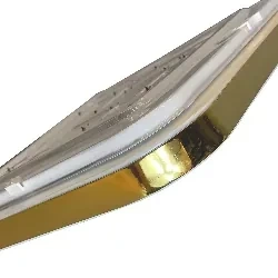 Plafon Babilon kwadratowy 38 cm złoto-biały LED 4000K