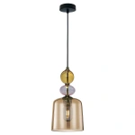 Lampa wisząca Tropea S bursztynowa 1xE27