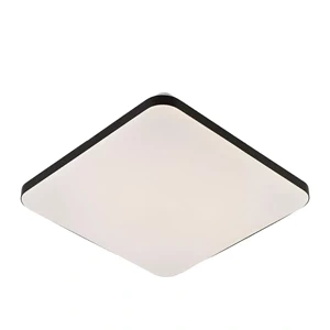 Plafon Babilon kwadratowy 38 cm czarno-biały LED 4000K