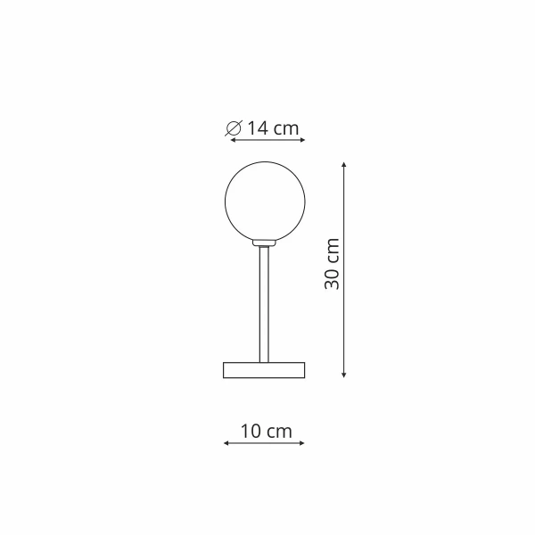 Lampa stołowa Dorado czarna 1xE14