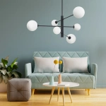 Lampa wisząca Dorado 6 czarna 6xG9