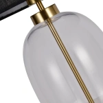 Lampa stołowa Amur transparentno-czarna 1xE27