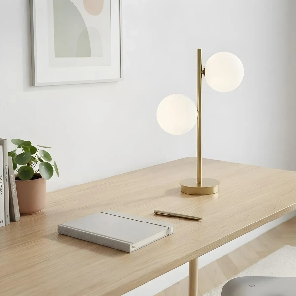 Lampa stołowa Dorado złota 2xG9
