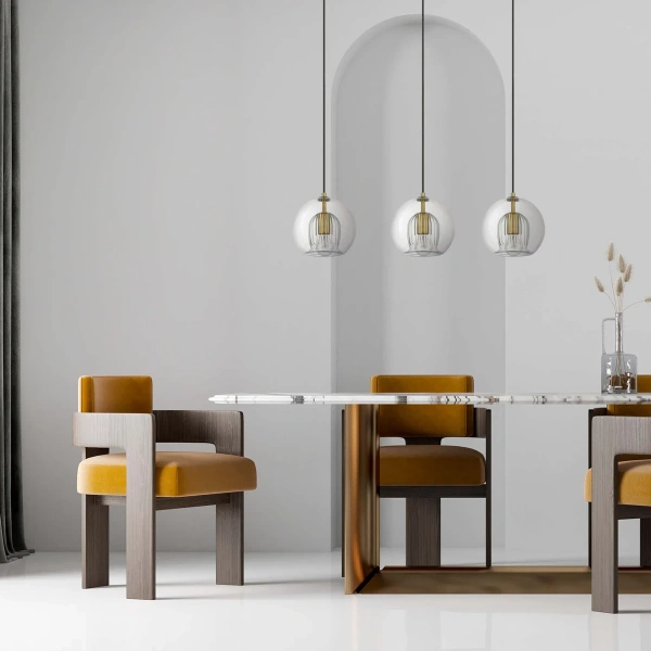 Lampa wisząca Arette 3 złota 3xE27