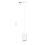Lampa wisząca Lira 1 złota 1xE27