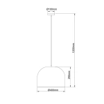 Lampa wisząca Kanso rattanowa 40 cm jasnobrązowa 1xE27