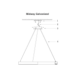 Lampa wisząca Midway Shiny śr. 80 cm złota LED 3000K