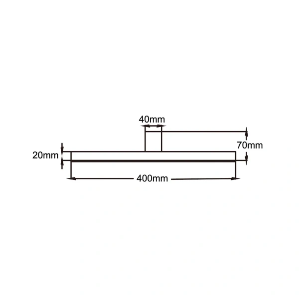 Kinkiet Nevada 40 cm czarny LED 4000K IP44
