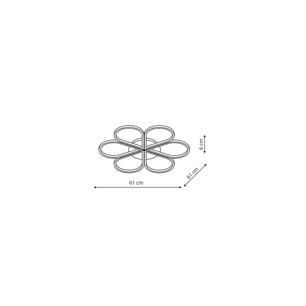 Plafon Velva czarny LED 45W CCT