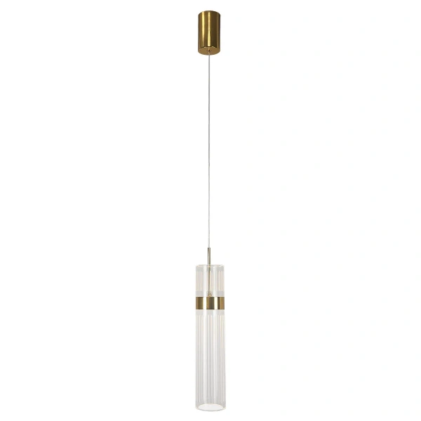 Lampa wisząca Ambiente złota LED CCT