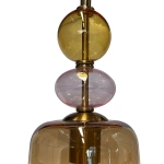 Lampa wisząca Tropea S bursztynowa 1xE27